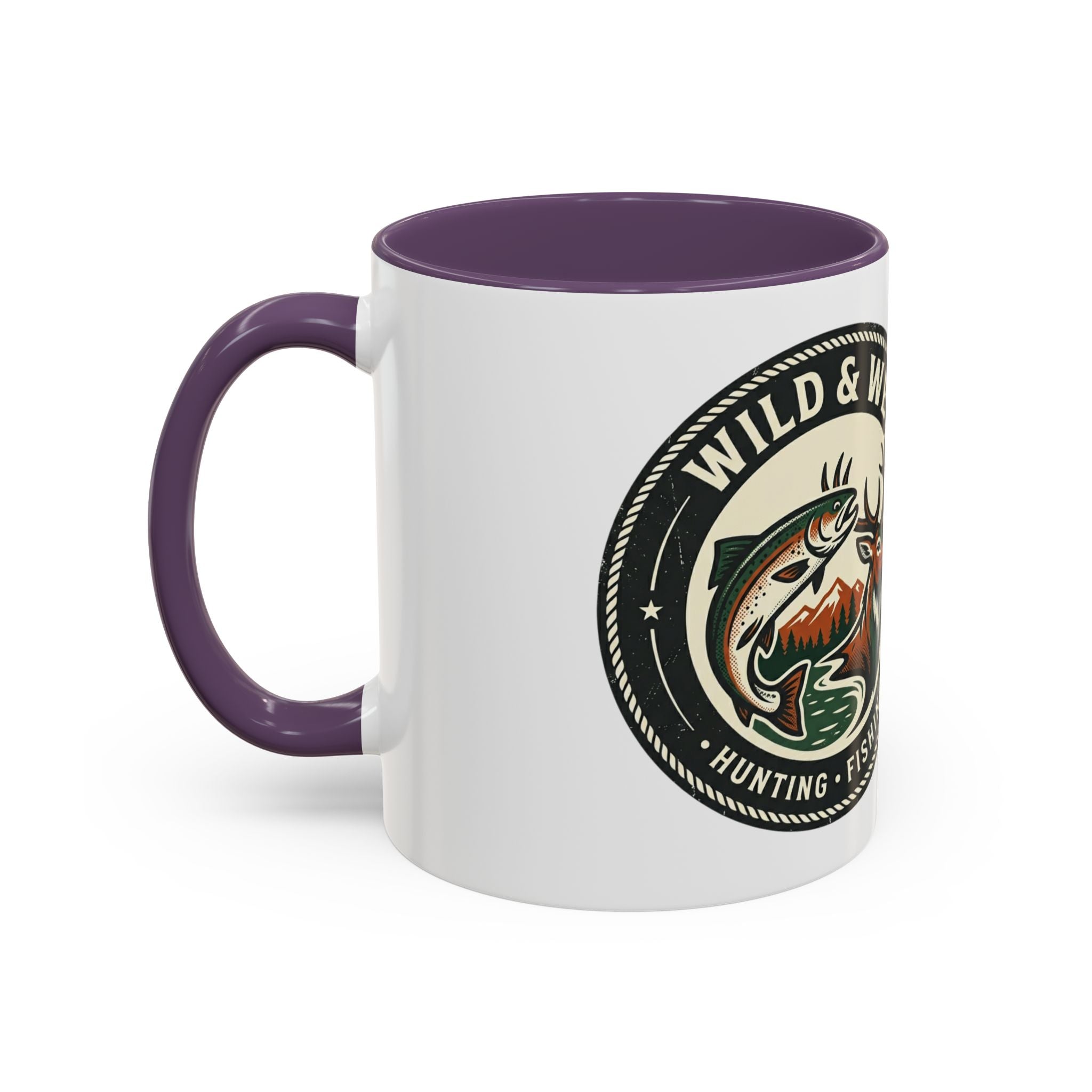 Wild & Wet Coffee Mug — Hunting & Fishing Accent Mug (11/15oz)