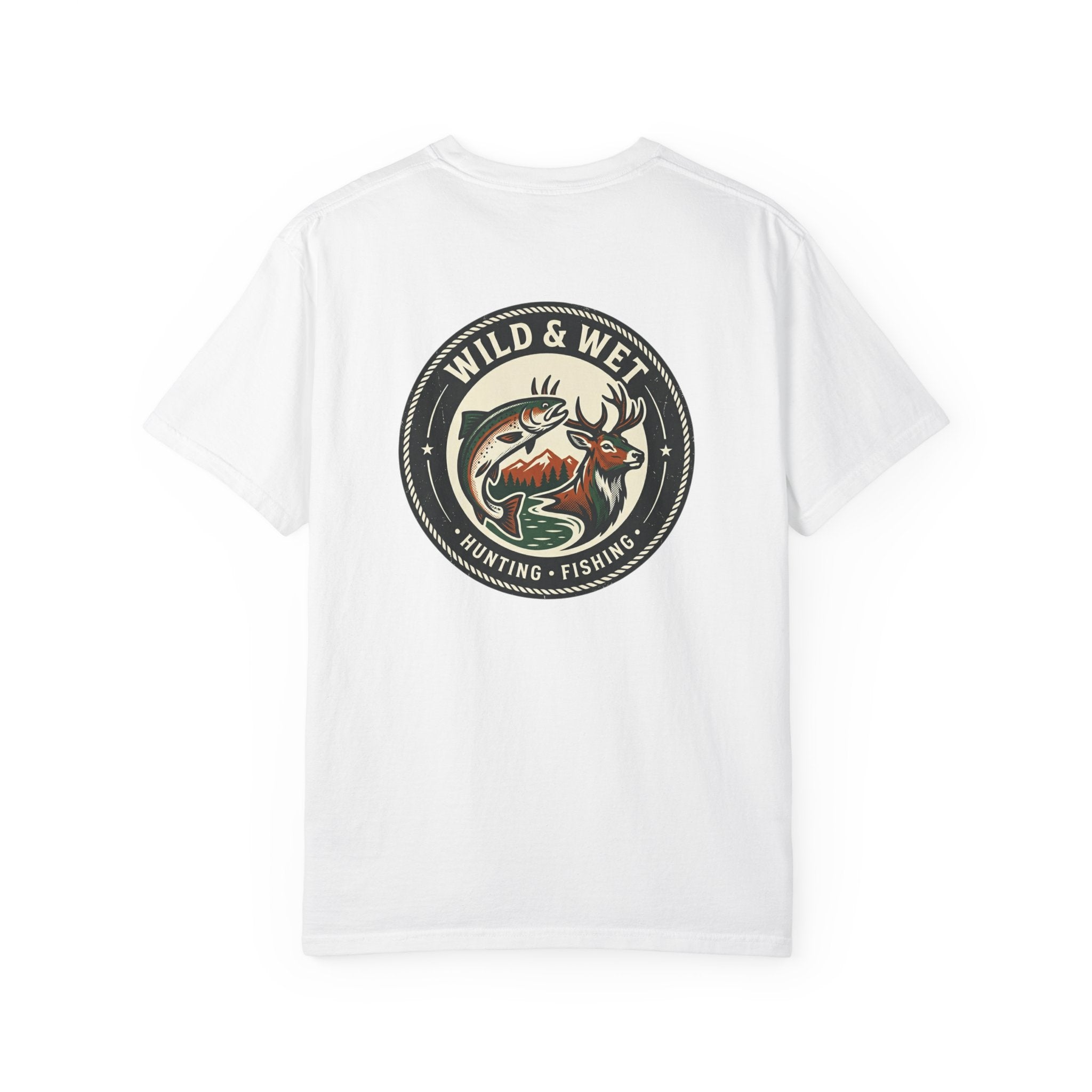 Hunting & Fishing Logo T-Shirt — "Wild & Wet" Outdoor Graphic Tee