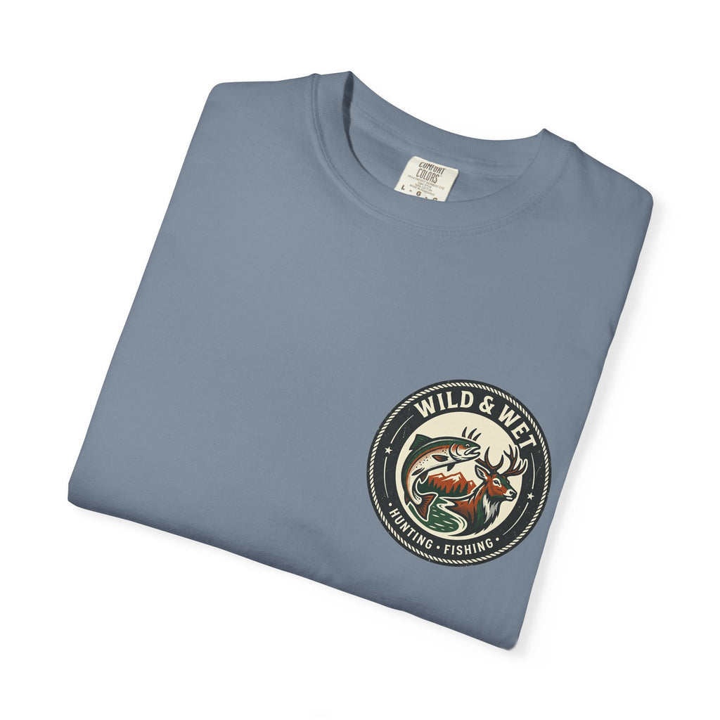 Hunting & Fishing Logo T-Shirt — "Wild & Wet" Outdoor Graphic Tee