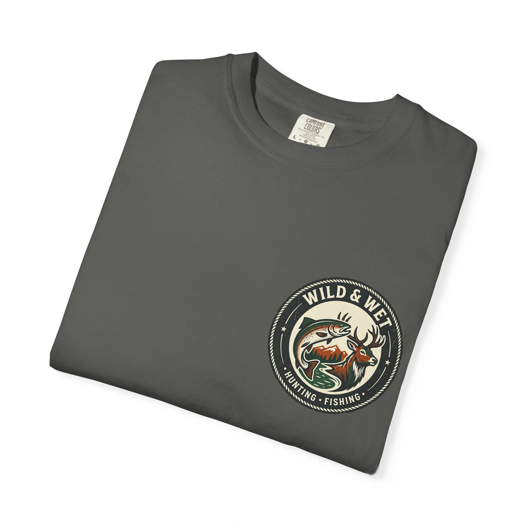 Hunting & Fishing Logo T-Shirt — "Wild & Wet" Outdoor Graphic Tee