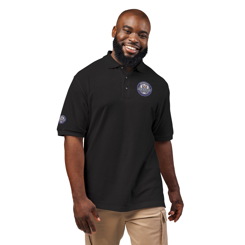 Embroidered Floral Crest Polo
