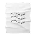 Faith Shield Sherpa Fleece Blanket — Cozy Inspirational Throw