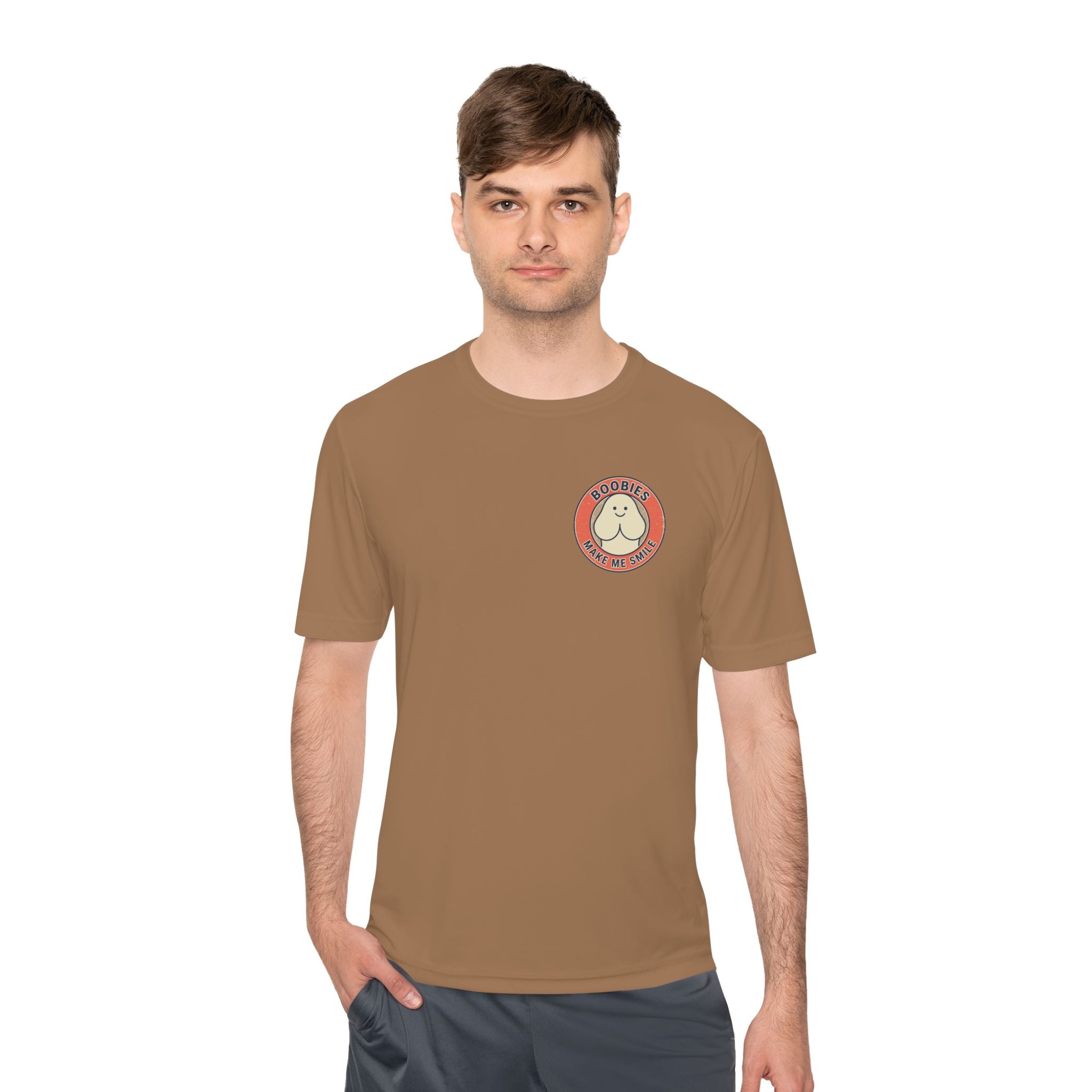 Boobies Make Me Smile Tee — Funny Retro Graphic Shirt