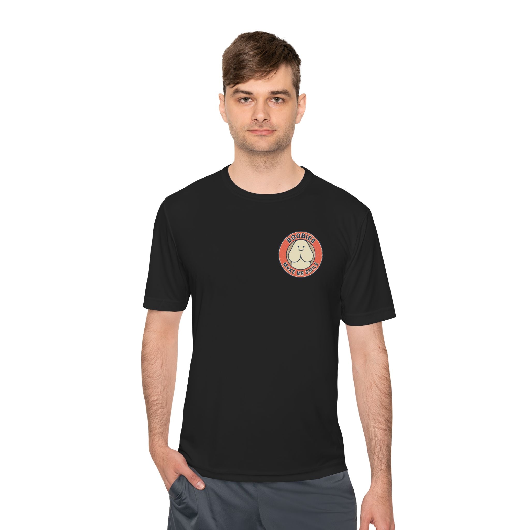 Boobies Make Me Smile Tee — Funny Retro Graphic Shirt