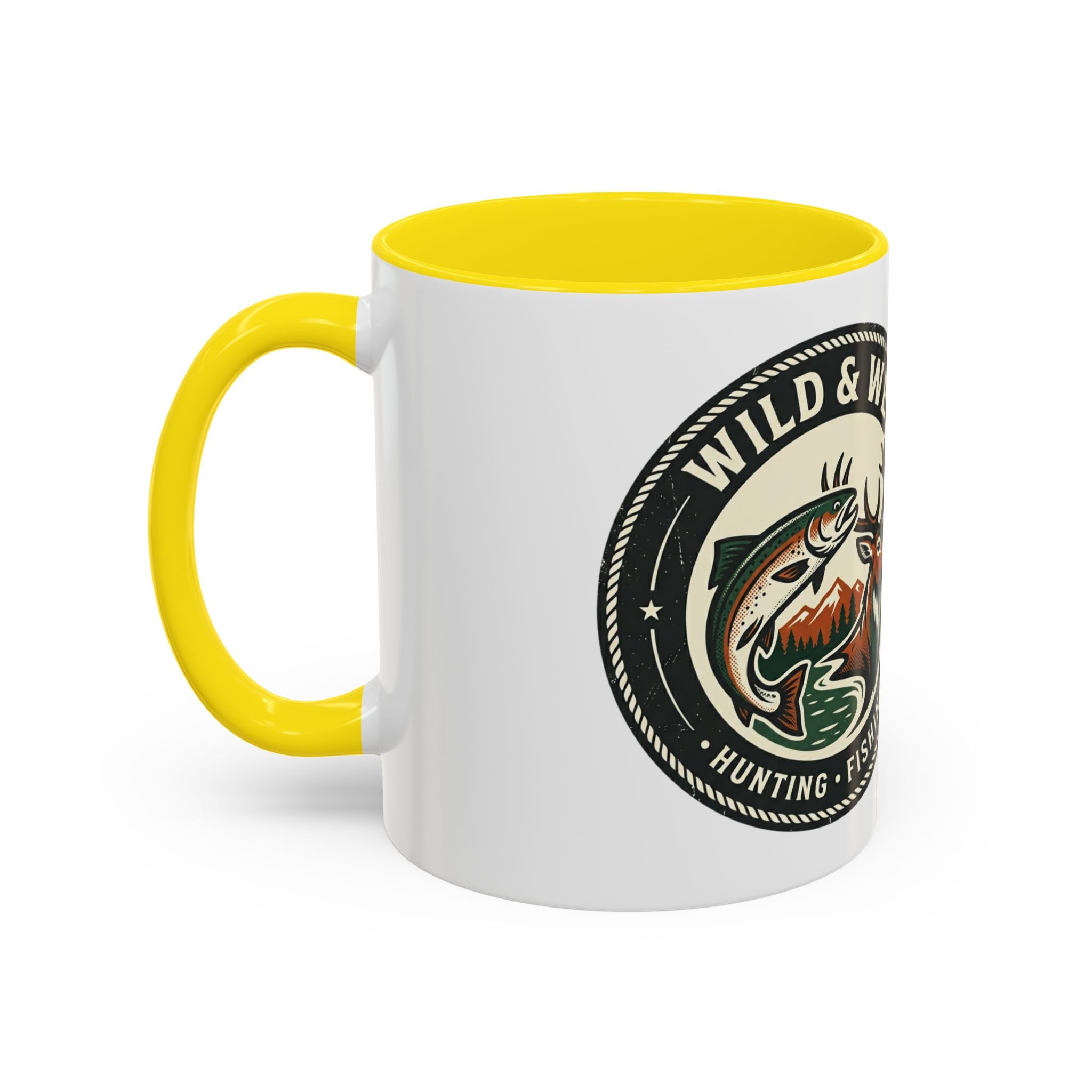 Wild & Wet Coffee Mug — Hunting & Fishing Accent Mug (11/15oz)