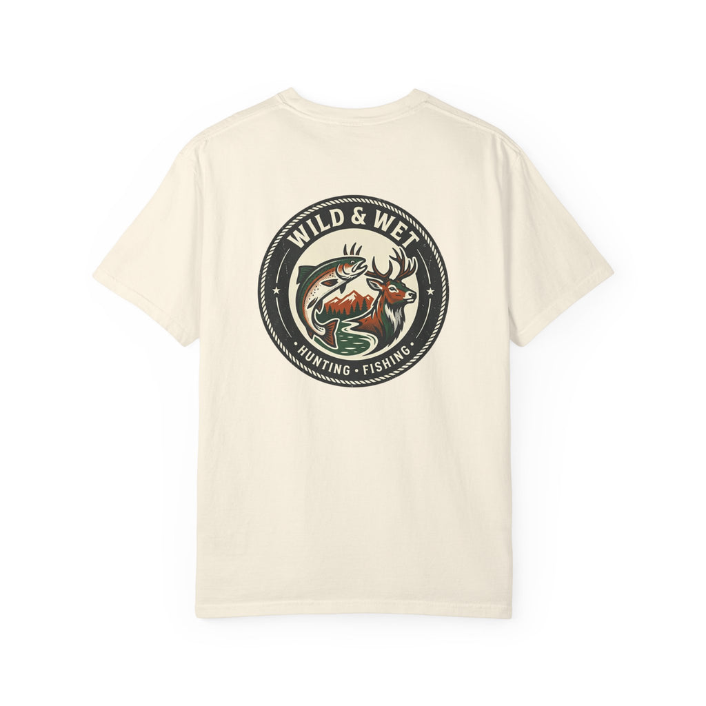 Hunting & Fishing Logo T-Shirt — "Wild & Wet" Outdoor Graphic Tee