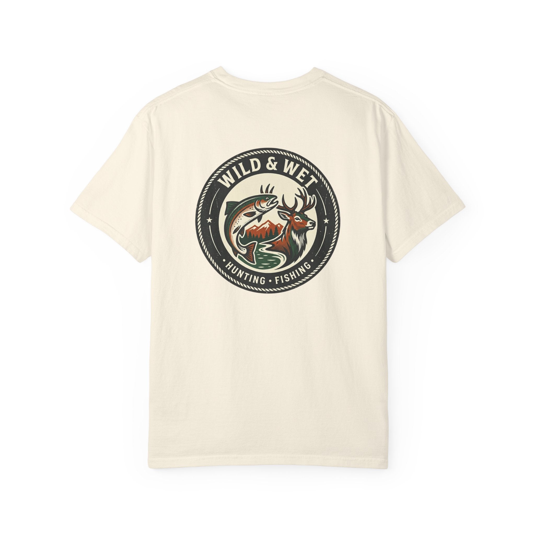 Hunting & Fishing Logo T-Shirt — "Wild & Wet" Outdoor Graphic Tee