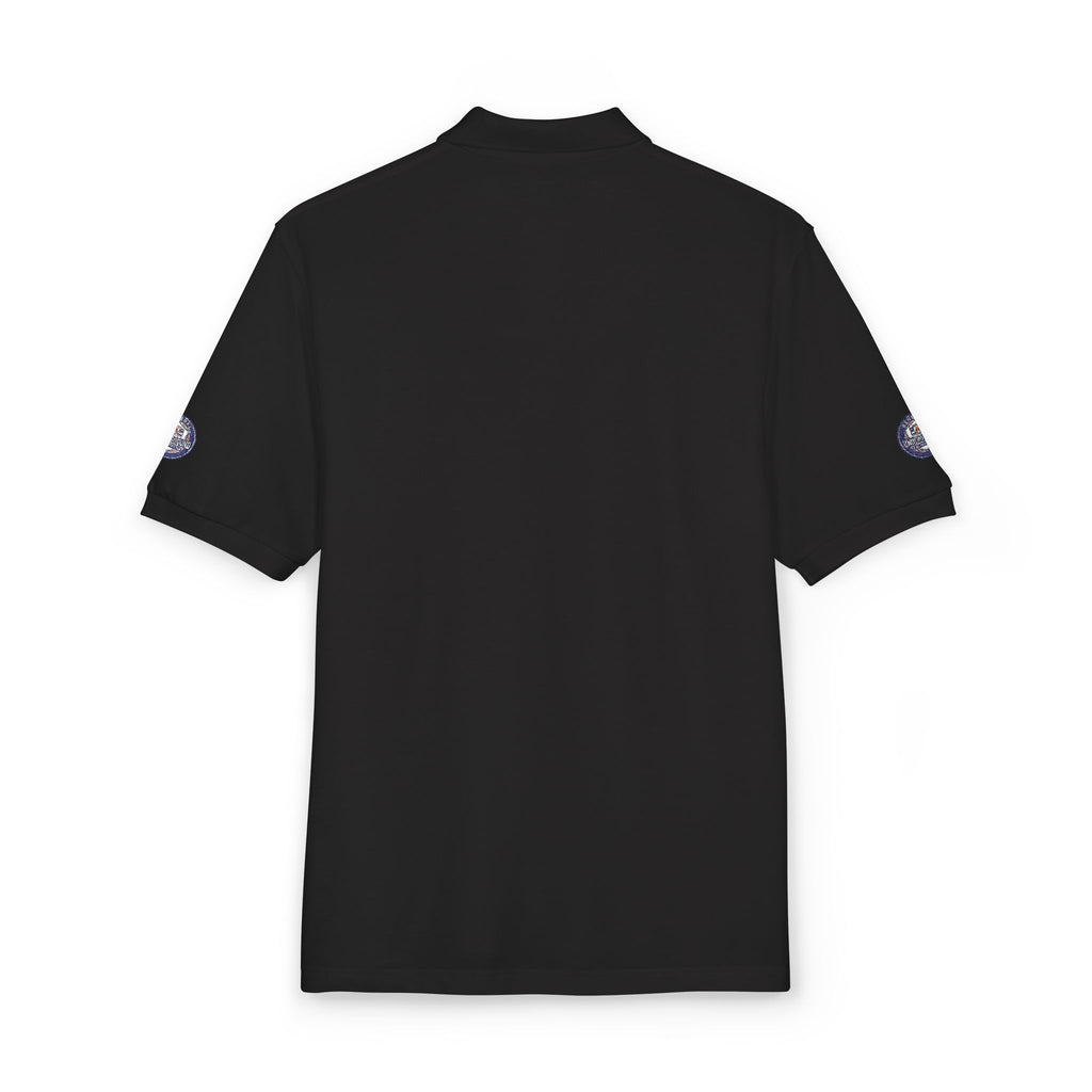 Embroidered Floral Crest Polo