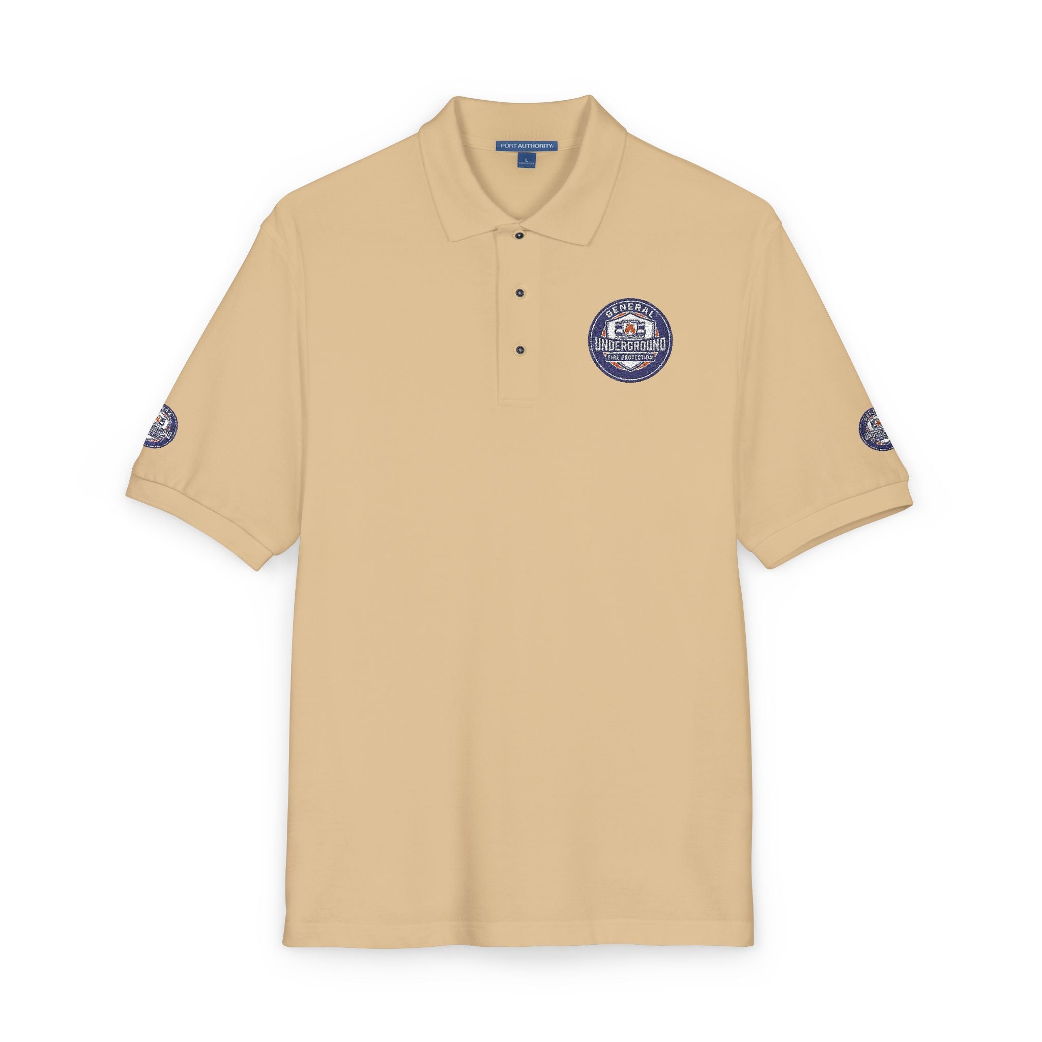 Embroidered Floral Crest Polo