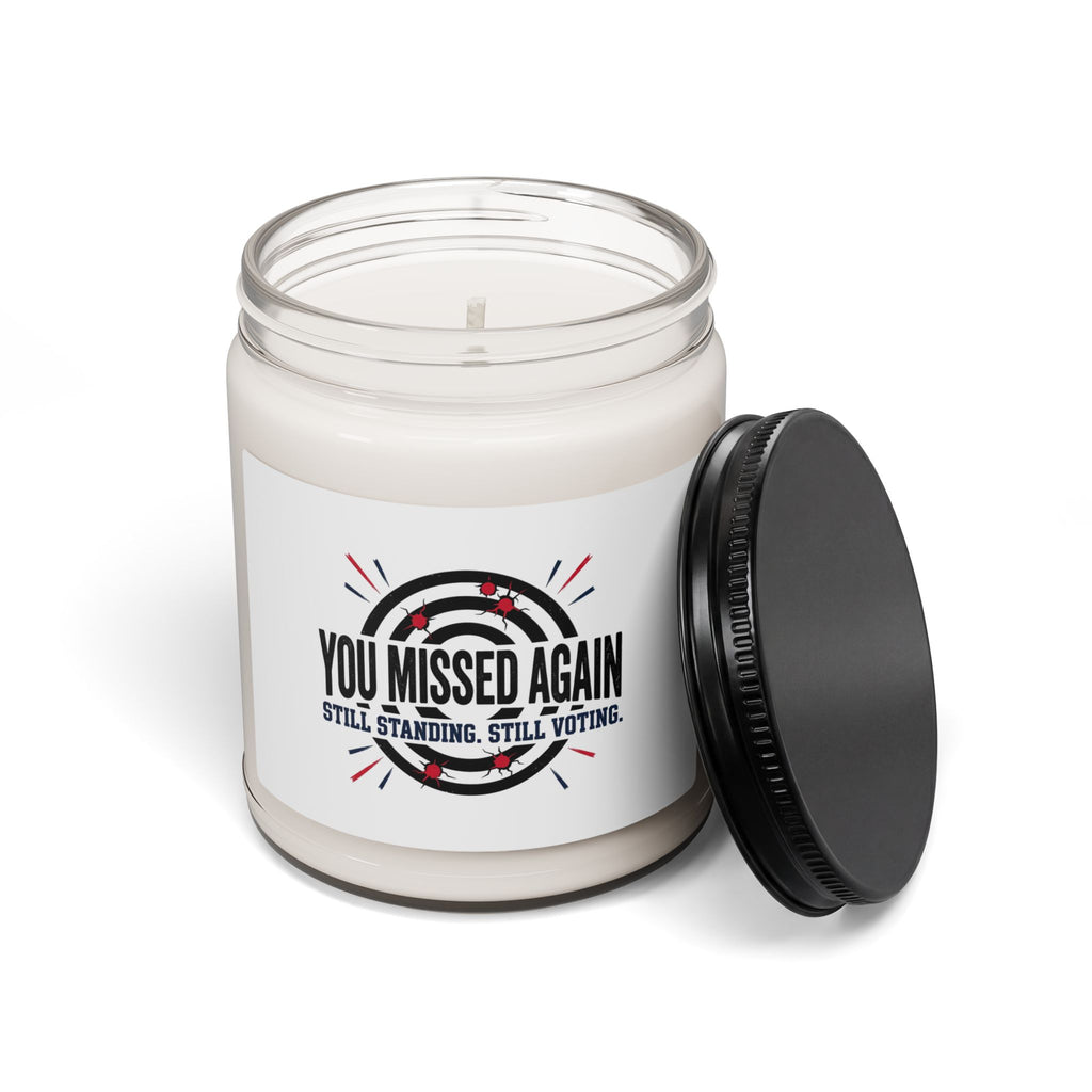 You Missed Again Soy Candle | Political Meme, Patriotic Typography