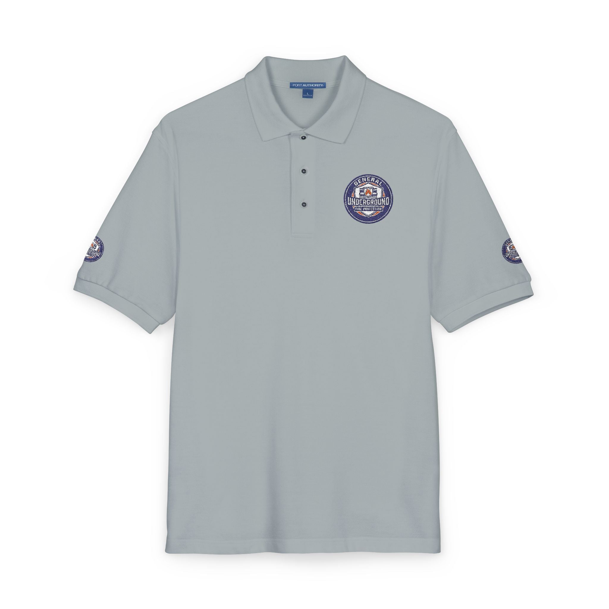Embroidered Floral Crest Polo