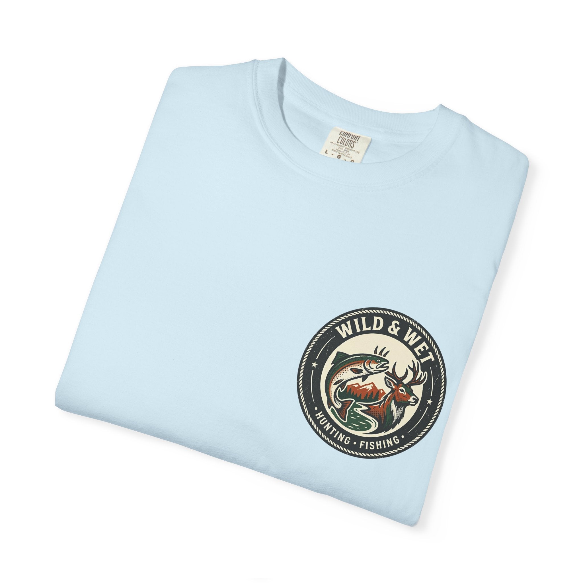 Hunting & Fishing Logo T-Shirt — "Wild & Wet" Outdoor Graphic Tee