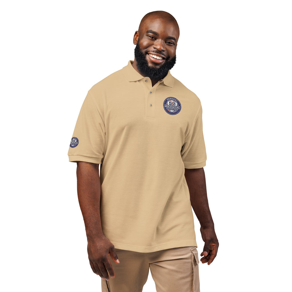 Embroidered Floral Crest Polo