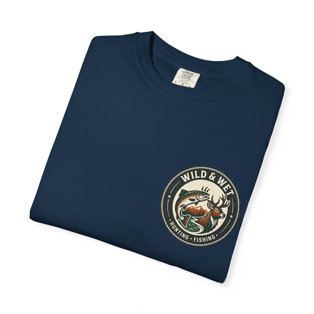 Hunting & Fishing Logo T-Shirt — "Wild & Wet" Outdoor Graphic Tee