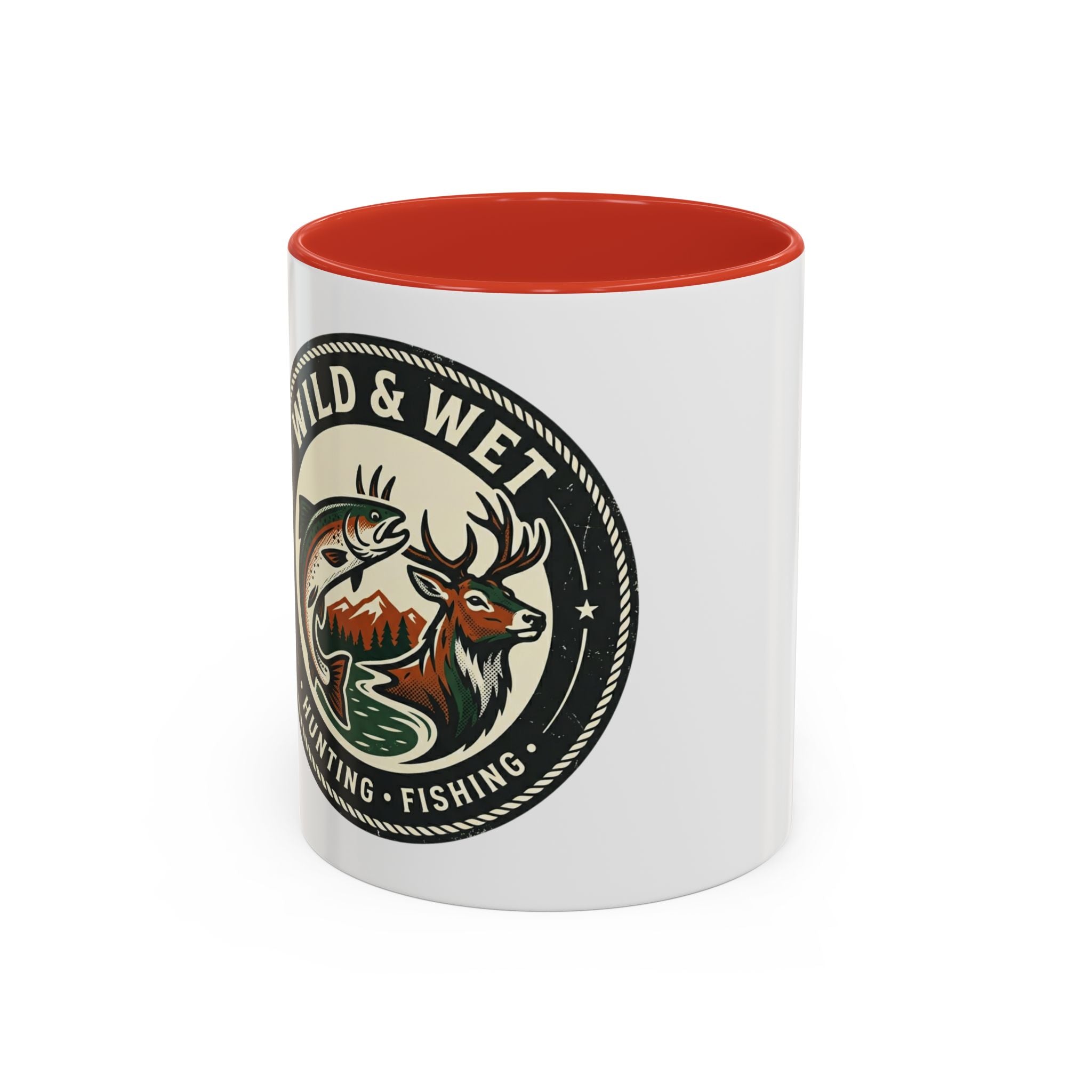 Wild & Wet Coffee Mug — Hunting & Fishing Accent Mug (11/15oz)
