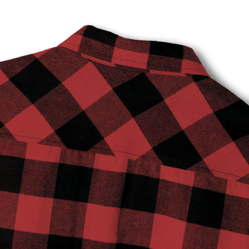 Olive & Black Buffalo Plaid Flannel Shirt
