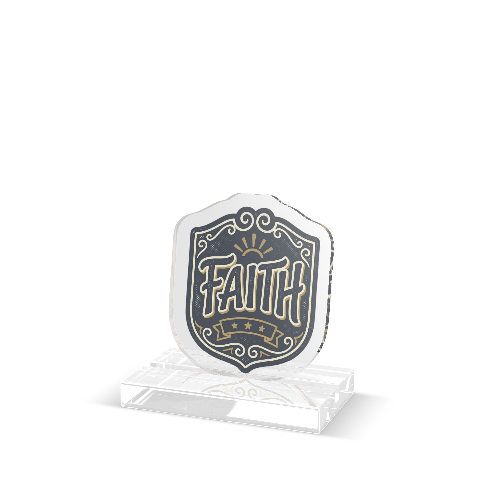 Faith Acrylic Standee – Custom Religious Desk Display