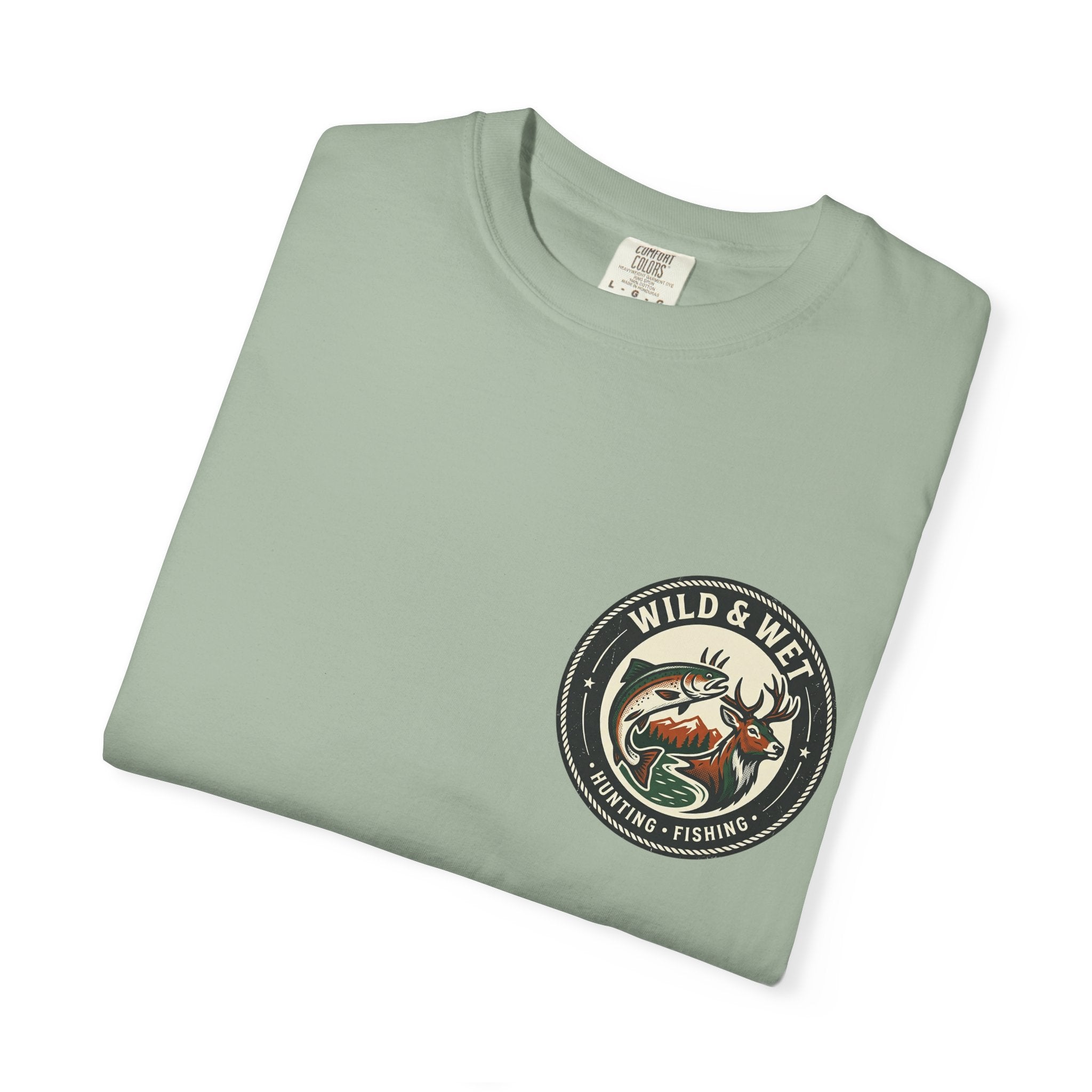 Hunting & Fishing Logo T-Shirt — "Wild & Wet" Outdoor Graphic Tee