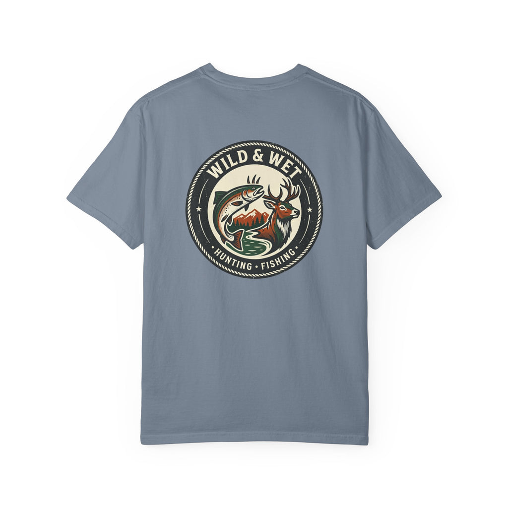 Hunting & Fishing Logo T-Shirt — "Wild & Wet" Outdoor Graphic Tee