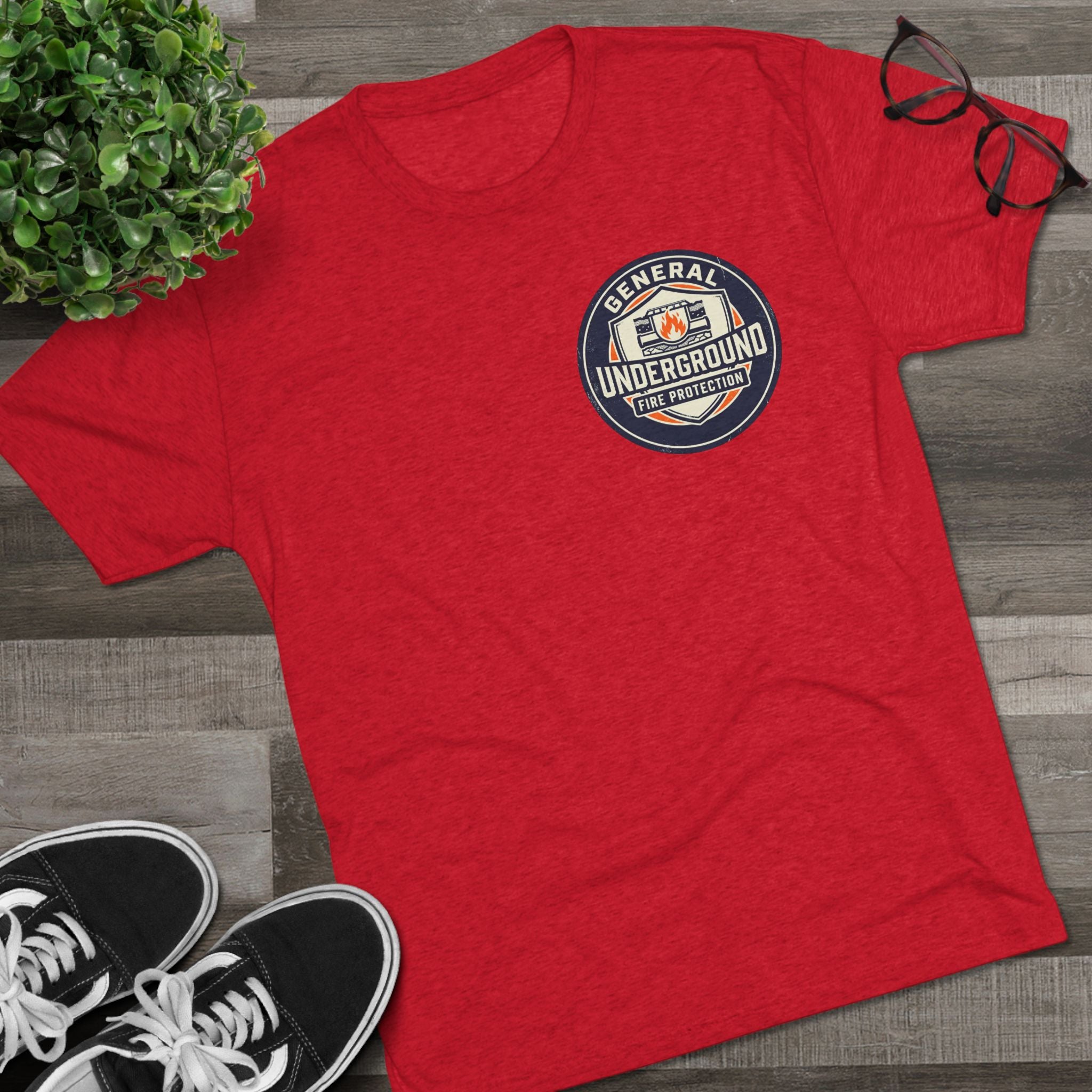 Fire Protection Logo Tee — "General Underground" Badge T-Shirt