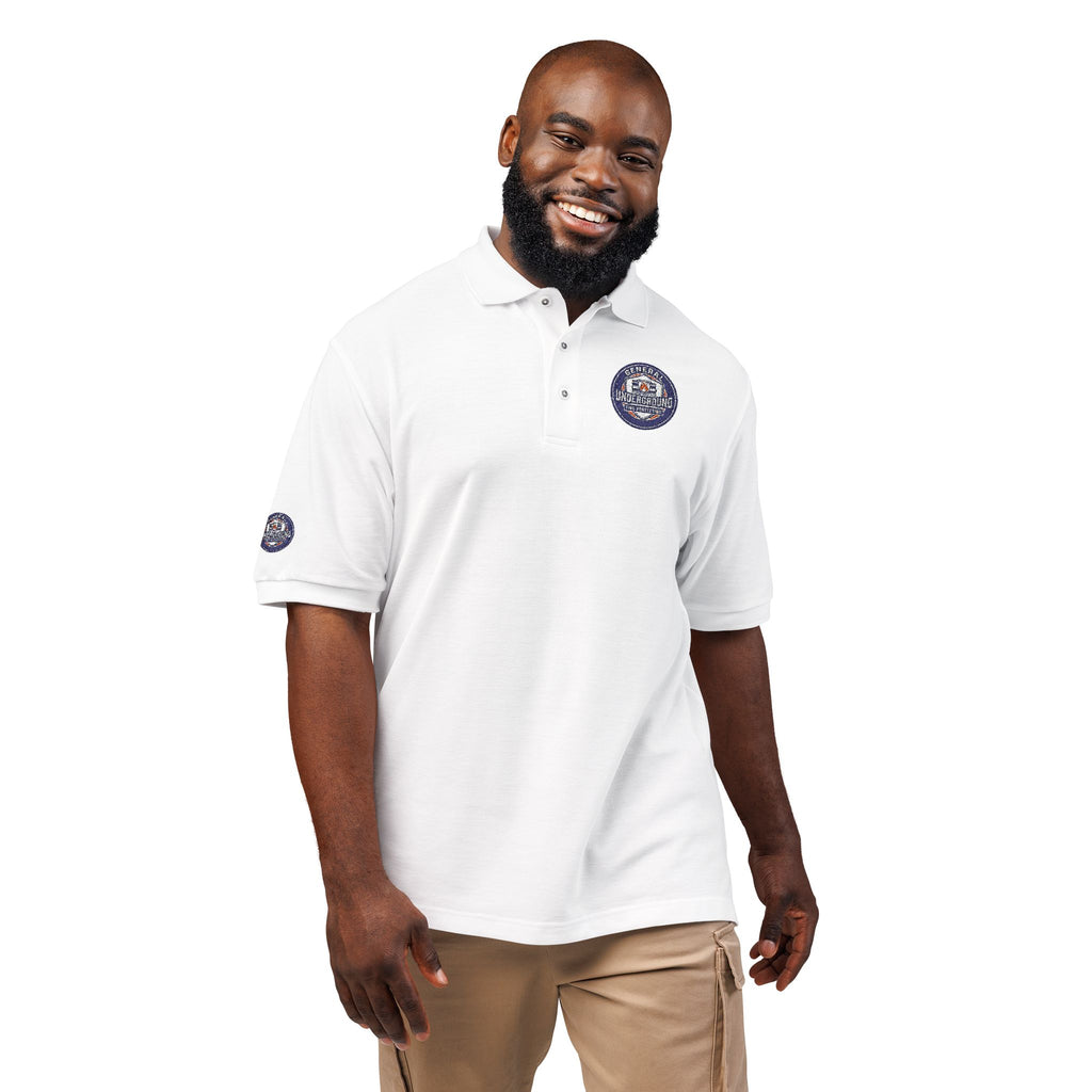 Embroidered Floral Crest Polo