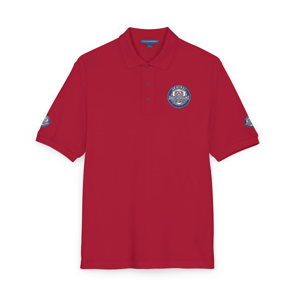 Embroidered Floral Crest Polo