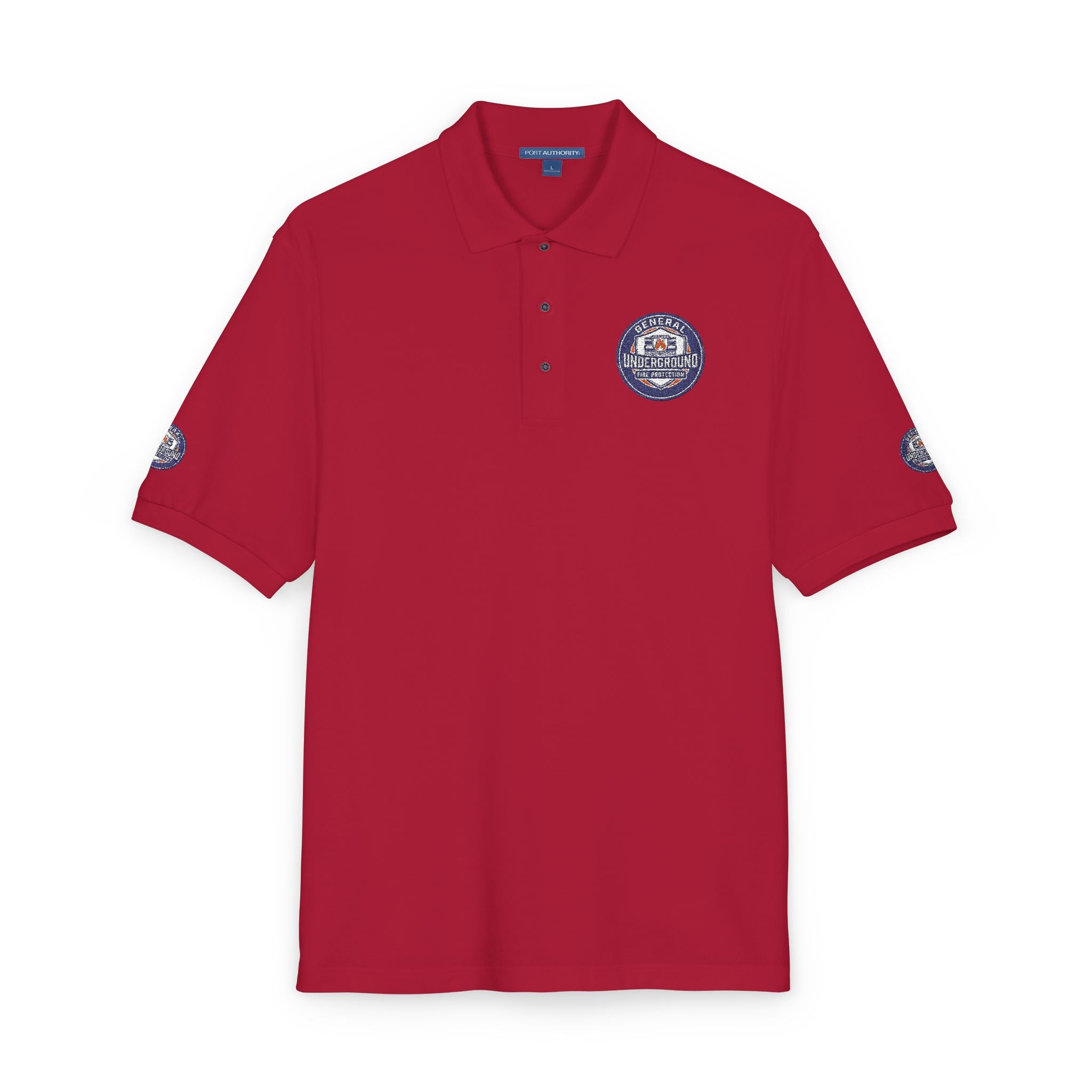 Embroidered Floral Crest Polo