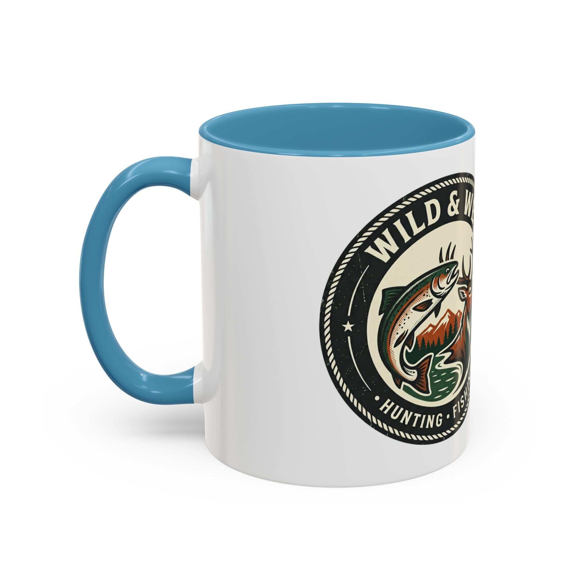 Wild & Wet Coffee Mug — Hunting & Fishing Accent Mug (11/15oz)
