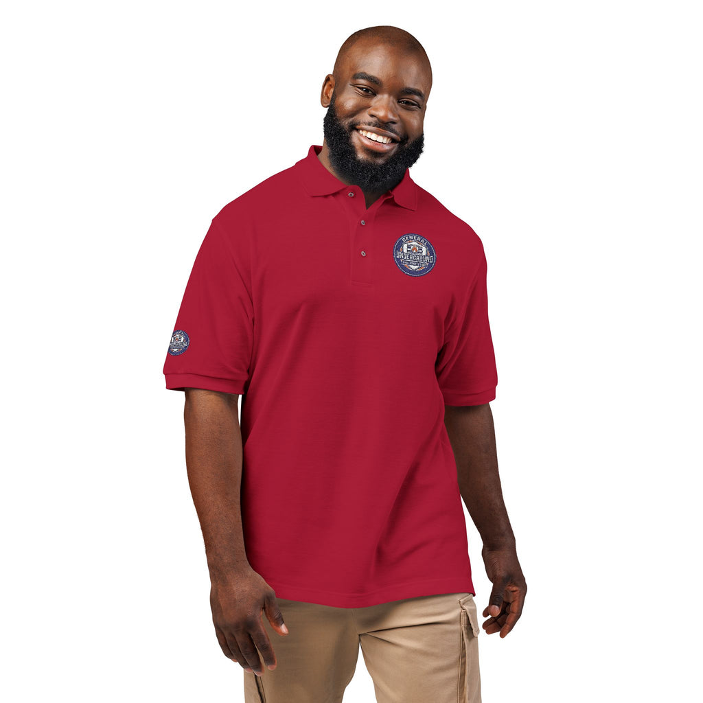 Embroidered Floral Crest Polo