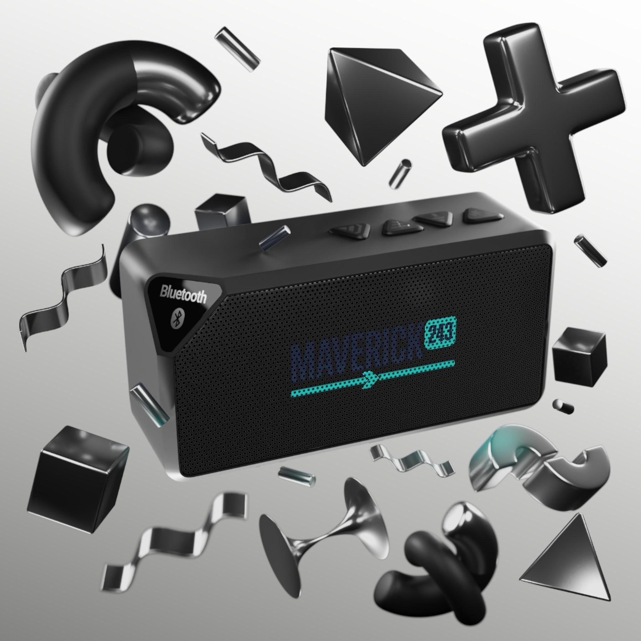 Bluetooth Speaker — Portable LED Display Wireless Speaker