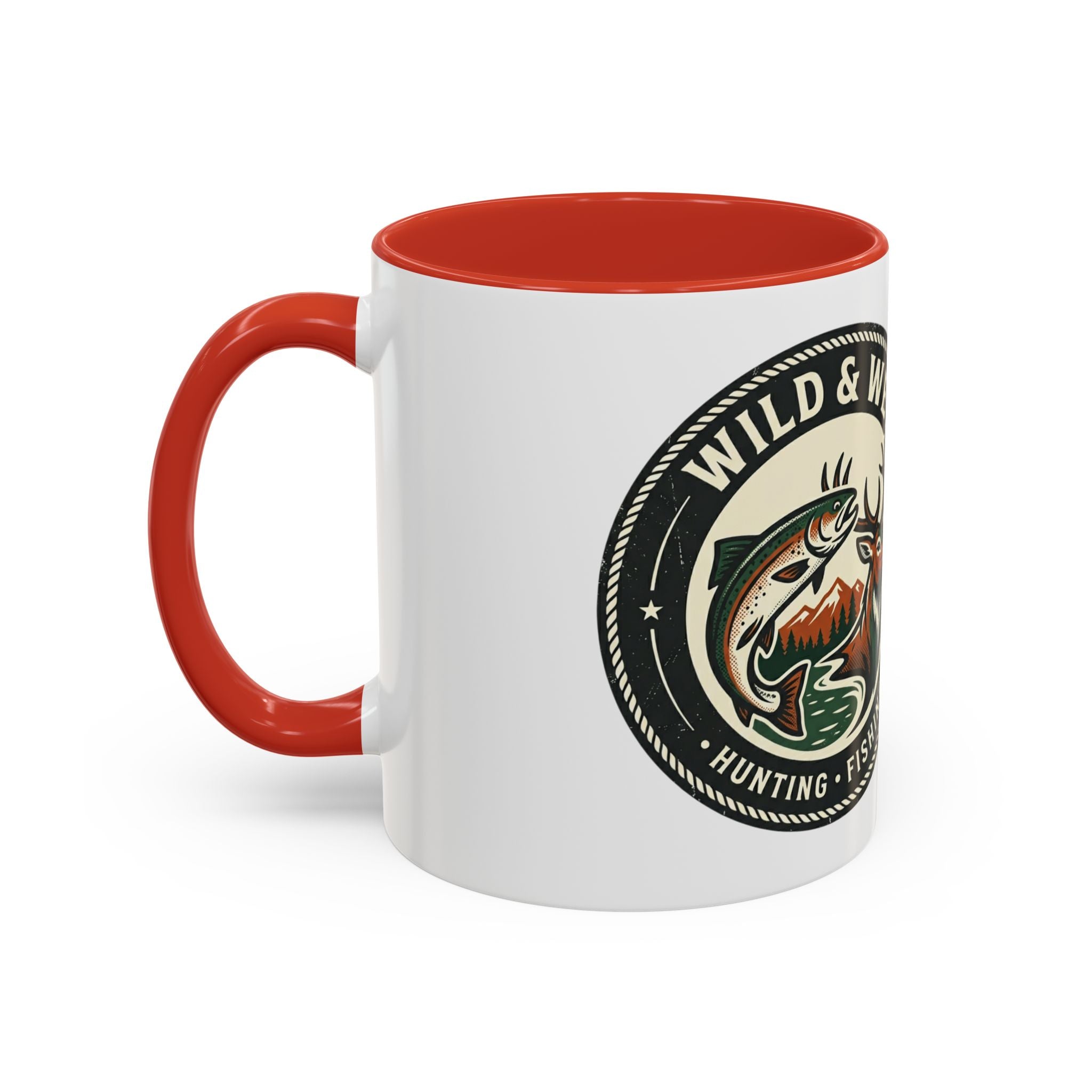 Wild & Wet Coffee Mug — Hunting & Fishing Accent Mug (11/15oz)