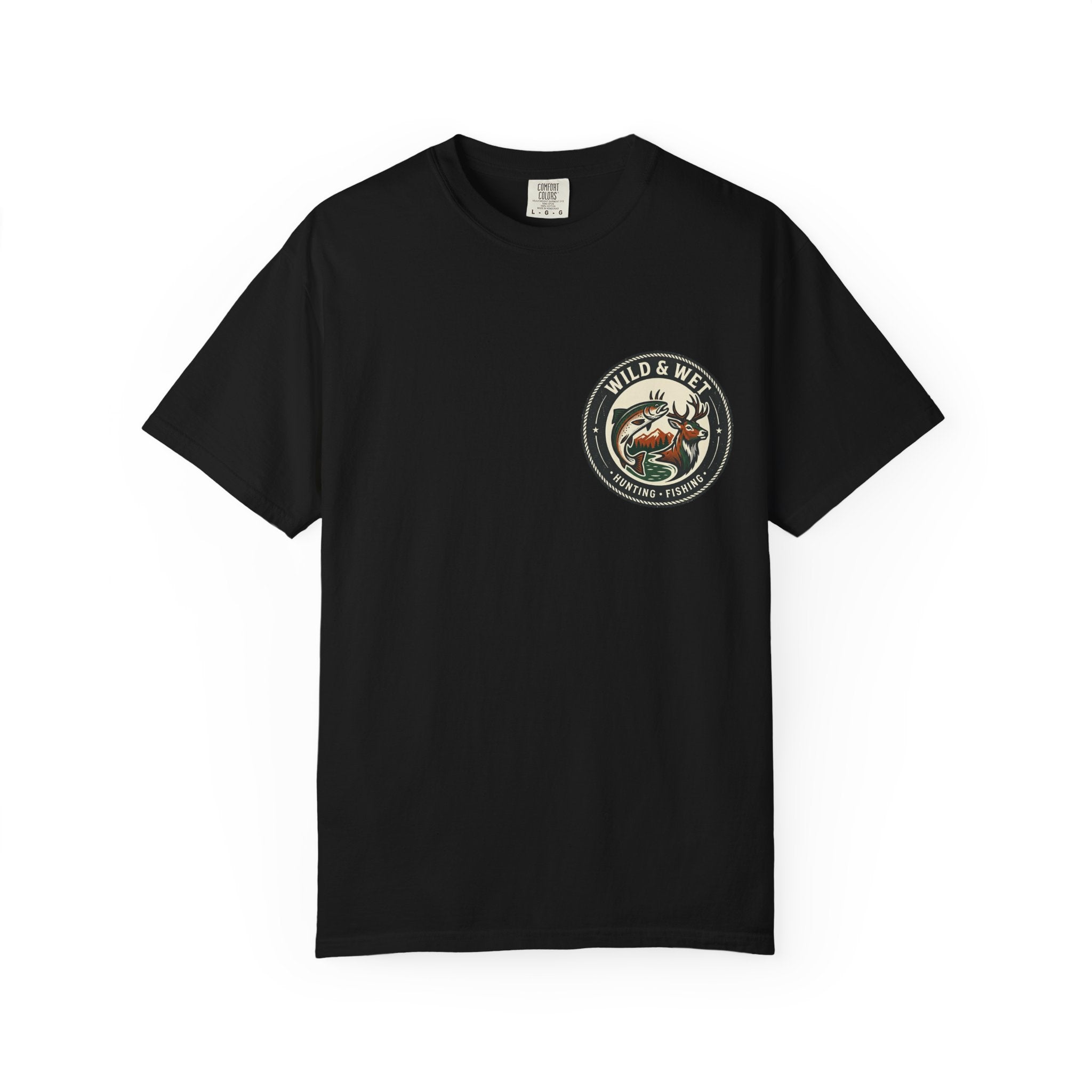 Hunting & Fishing Logo T-Shirt — "Wild & Wet" Outdoor Graphic Tee