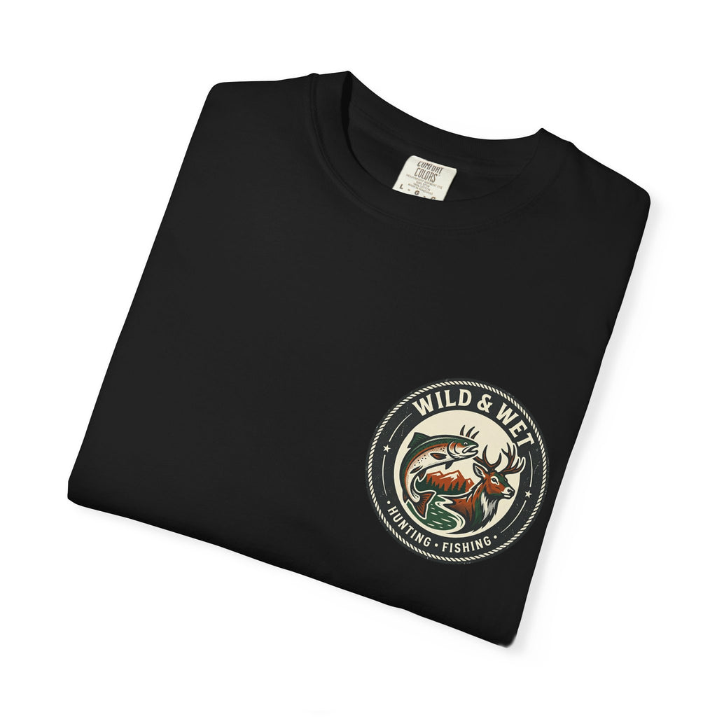 Hunting & Fishing Logo T-Shirt — "Wild & Wet" Outdoor Graphic Tee