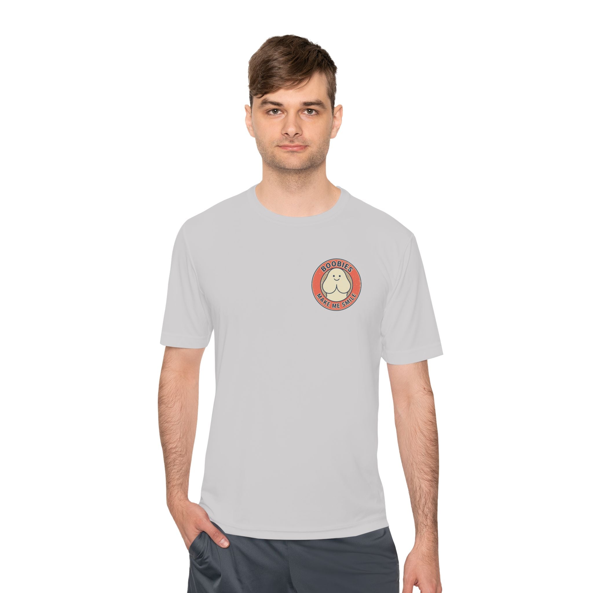 Boobies Make Me Smile Tee — Funny Retro Graphic Shirt
