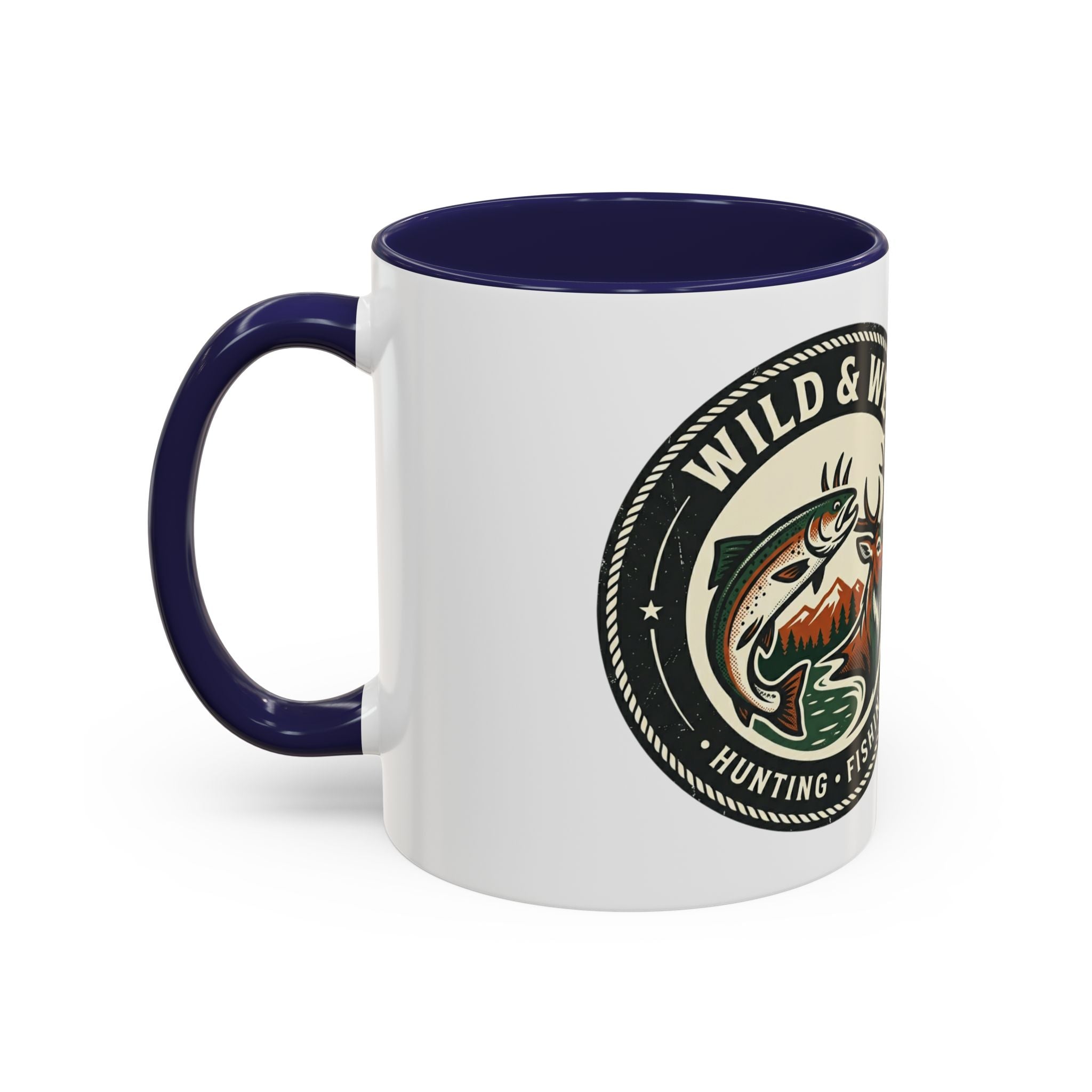 Wild & Wet Coffee Mug — Hunting & Fishing Accent Mug (11/15oz)