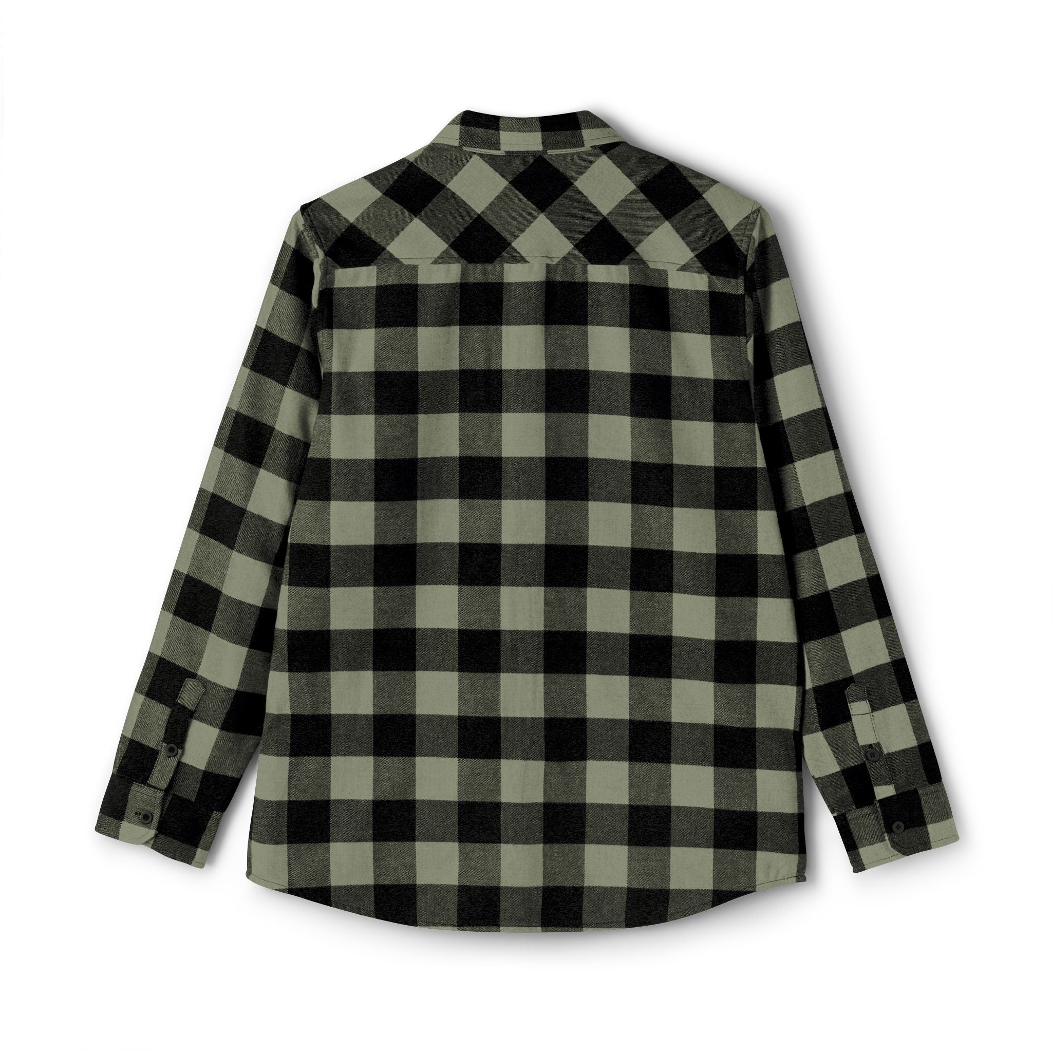 Olive & Black Buffalo Plaid Flannel Shirt