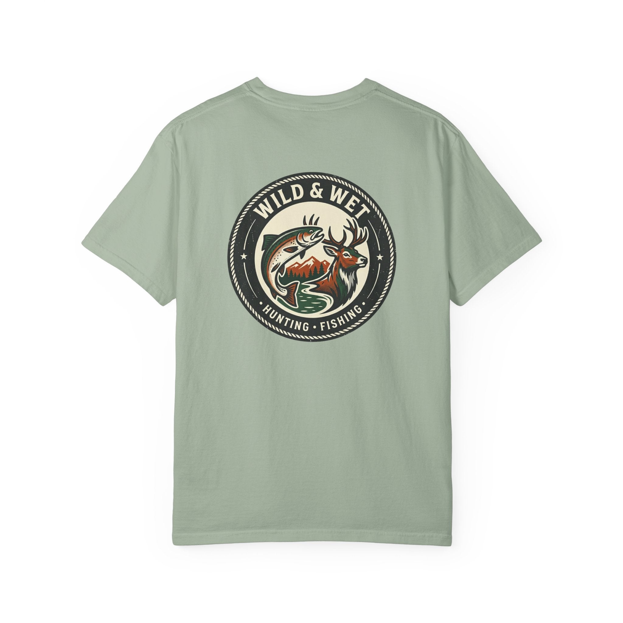 Hunting & Fishing Logo T-Shirt — "Wild & Wet" Outdoor Graphic Tee