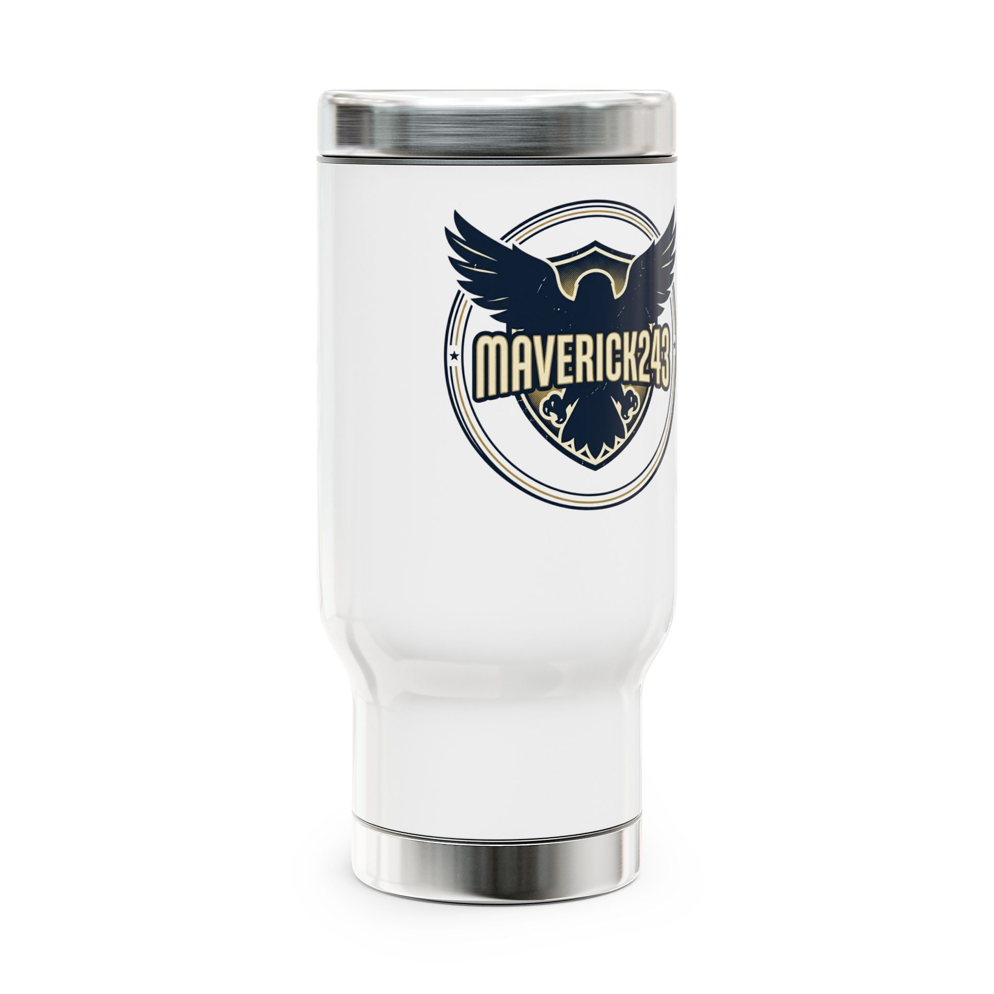 Stainless Steel Travel Mug with Handle, 14oz