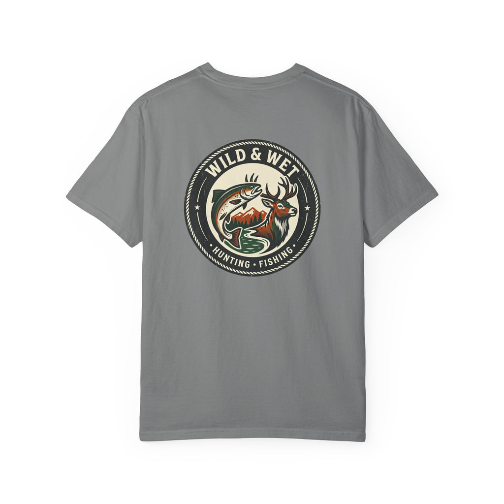 Hunting & Fishing Logo T-Shirt — "Wild & Wet" Outdoor Graphic Tee