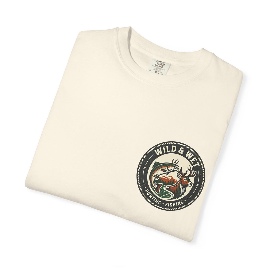 Hunting & Fishing Logo T-Shirt — "Wild & Wet" Outdoor Graphic Tee
