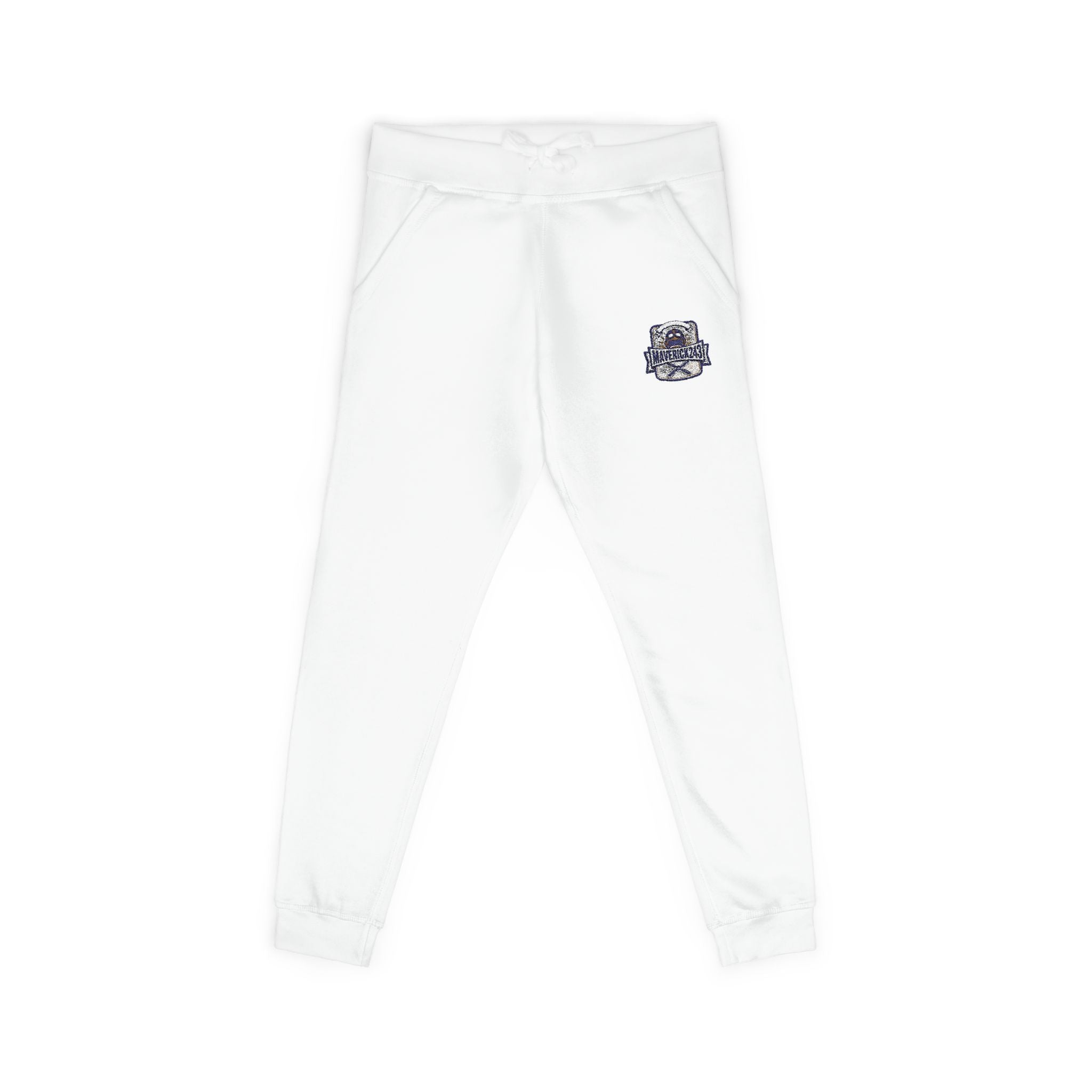 Embroidered Tiger Patch Sweatpants — Cozy Fleece Joggers