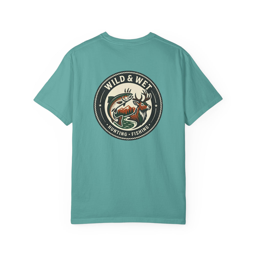 Hunting & Fishing Logo T-Shirt — "Wild & Wet" Outdoor Graphic Tee
