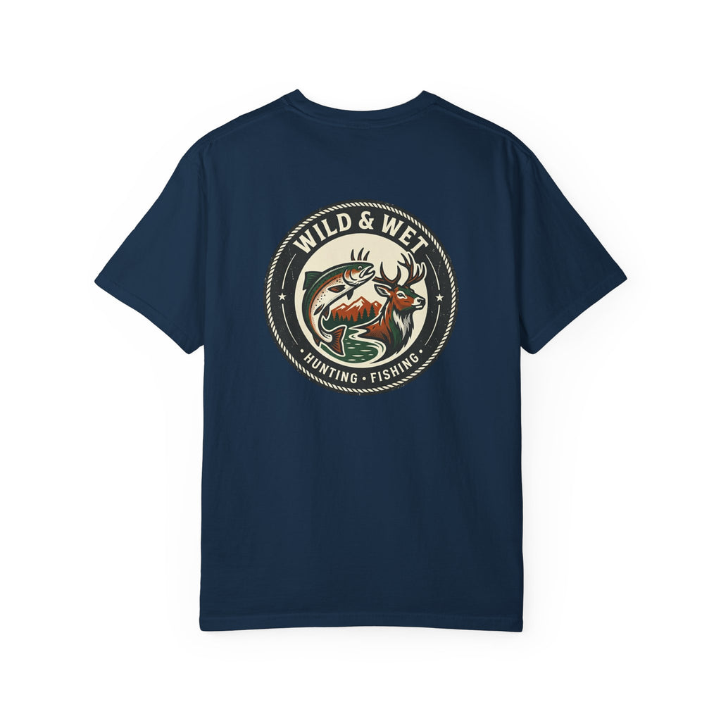 Hunting & Fishing Logo T-Shirt — "Wild & Wet" Outdoor Graphic Tee