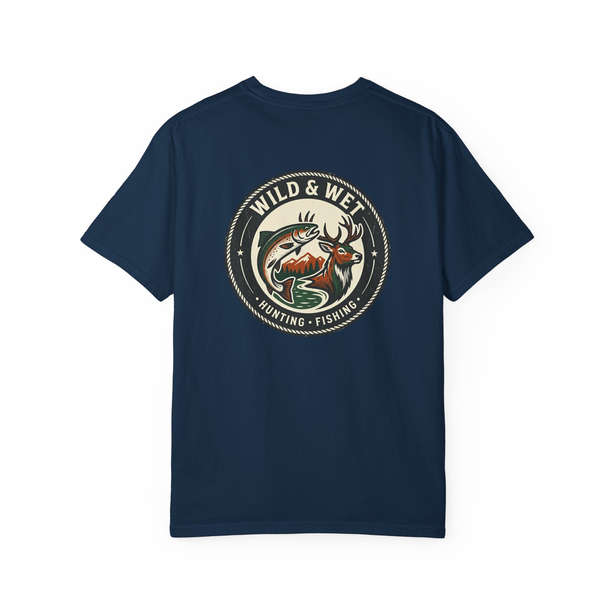 Hunting & Fishing Logo T-Shirt — "Wild & Wet" Outdoor Graphic Tee