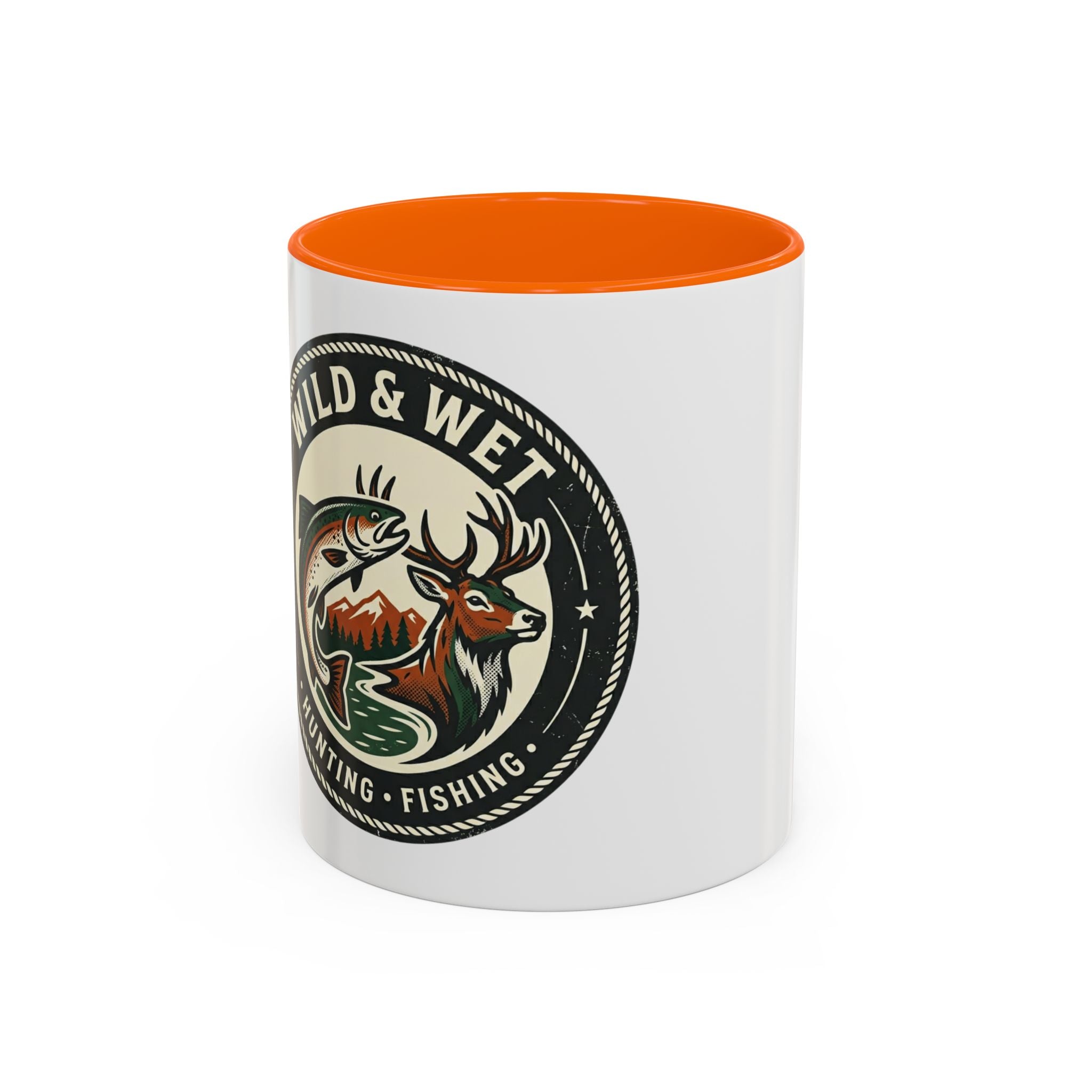 Wild & Wet Coffee Mug — Hunting & Fishing Accent Mug (11/15oz)