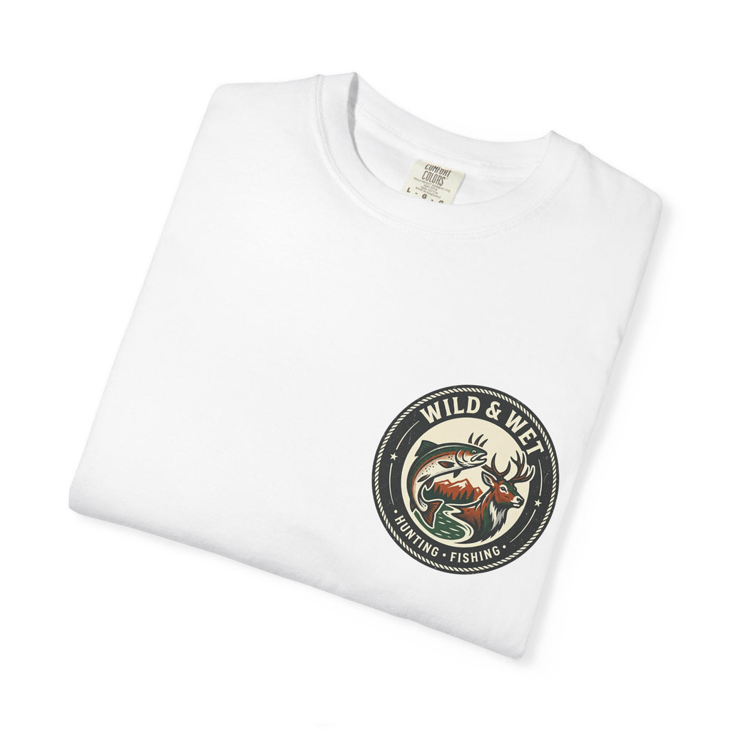 Hunting & Fishing Logo T-Shirt — "Wild & Wet" Outdoor Graphic Tee