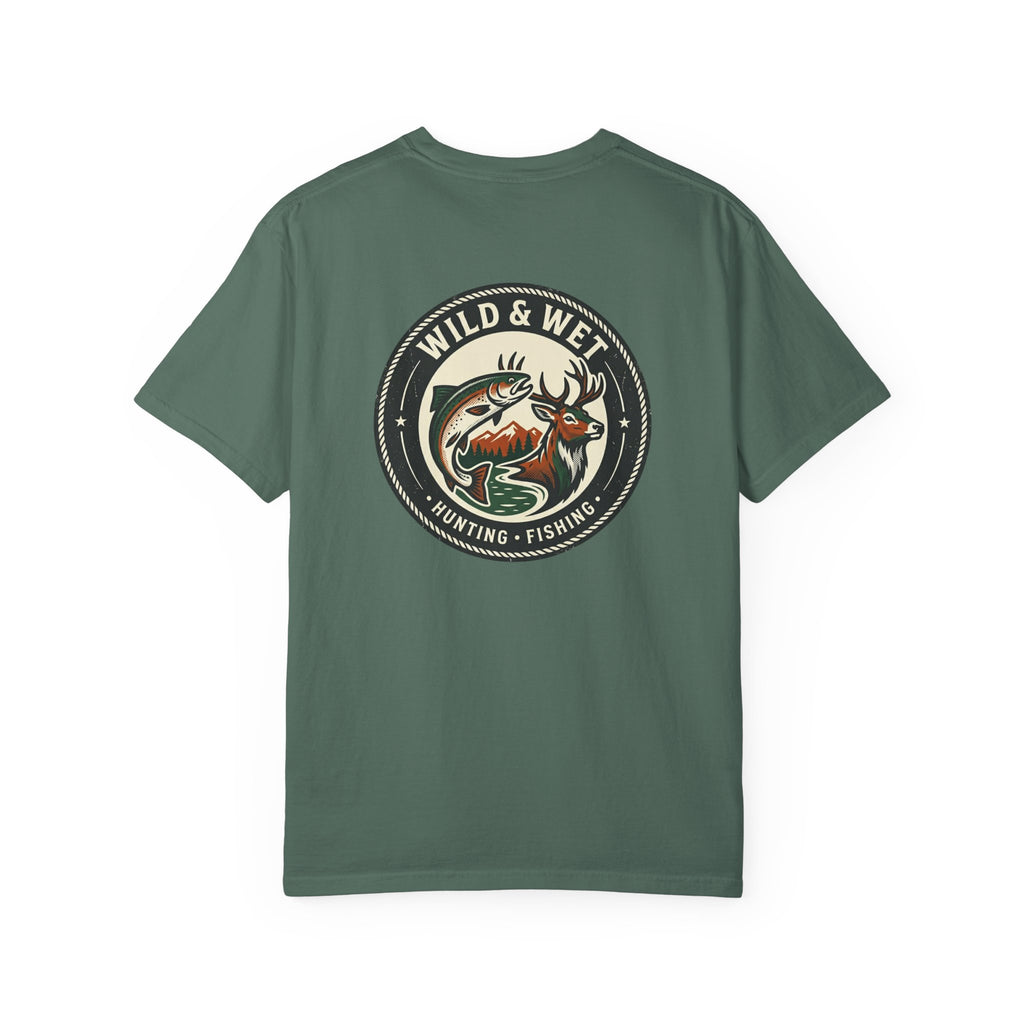 Hunting & Fishing Logo T-Shirt — "Wild & Wet" Outdoor Graphic Tee