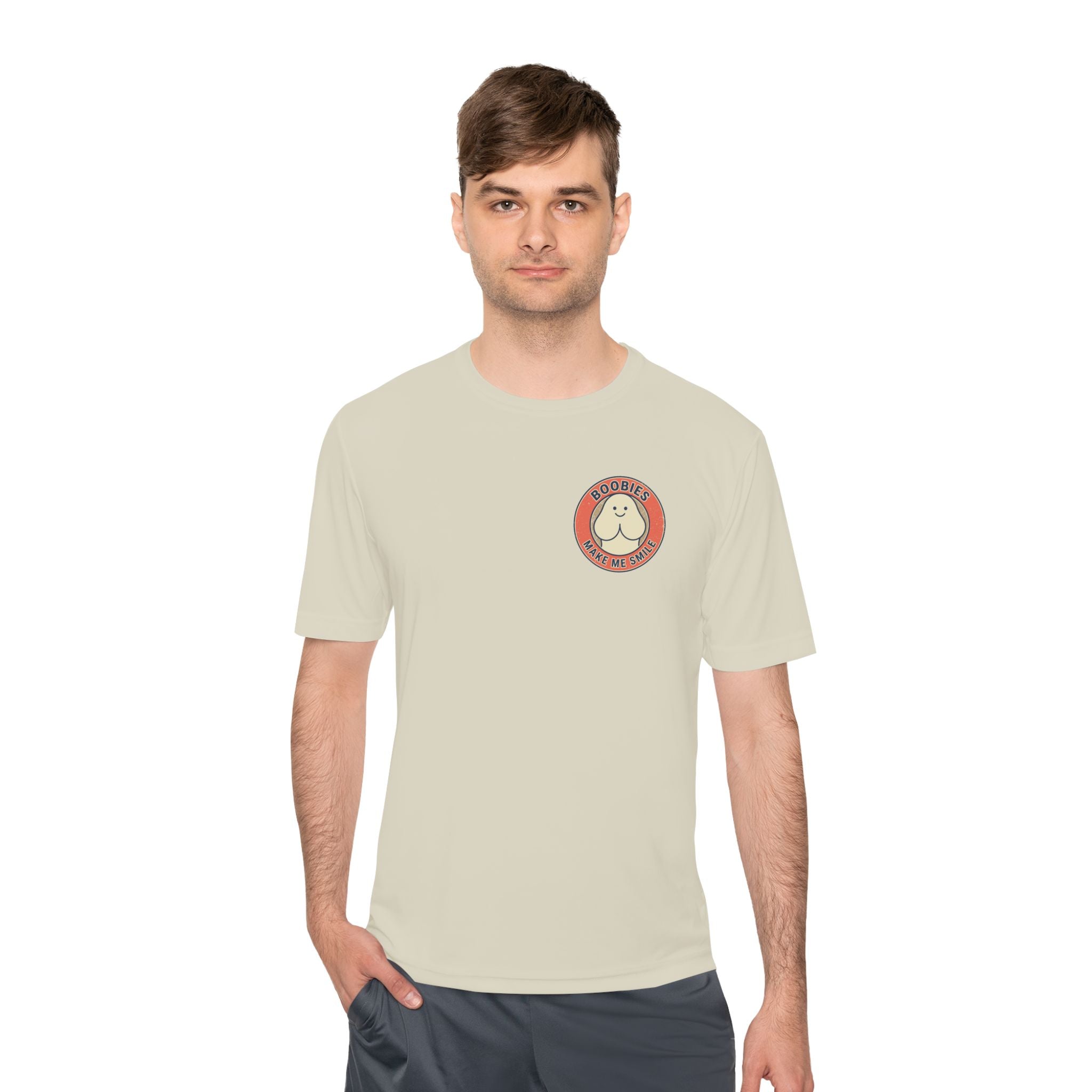 Boobies Make Me Smile Tee — Funny Retro Graphic Shirt