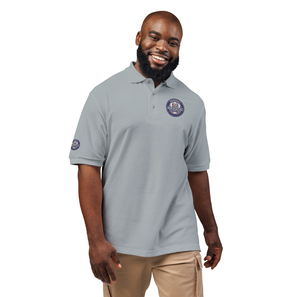 Embroidered Floral Crest Polo