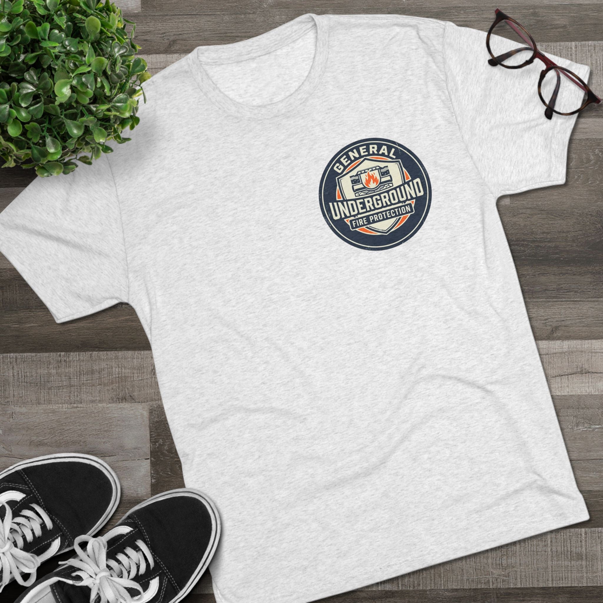 Fire Protection Logo Tee — "General Underground" Badge T-Shirt